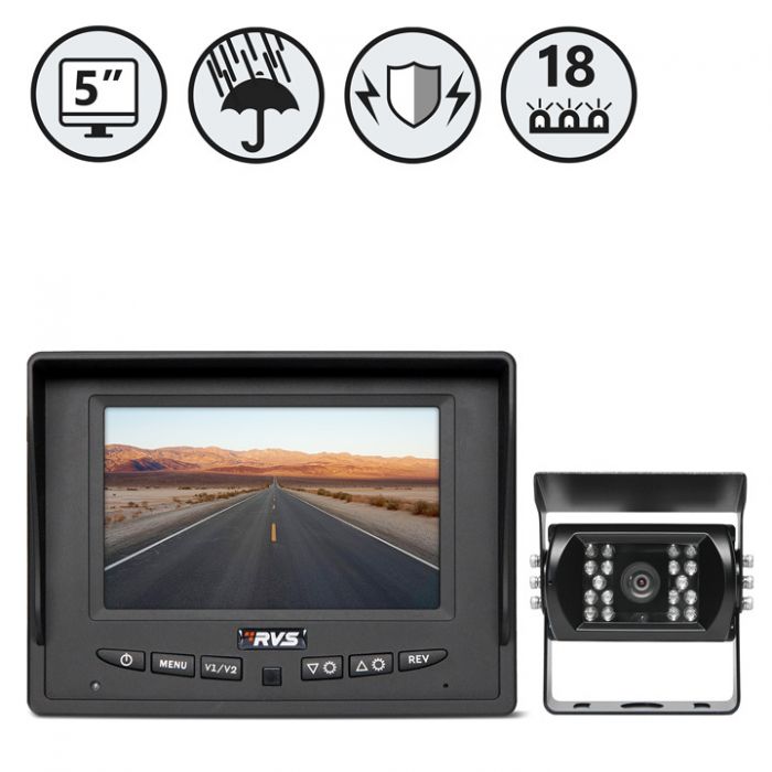5" Display, 1 x Backup Camera, 66&